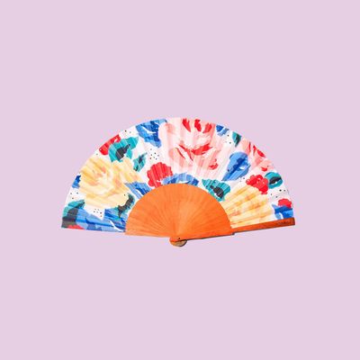 Apparel - A FAN OF Fresh Roses - Abanico - Hand Fan - A FAN OF