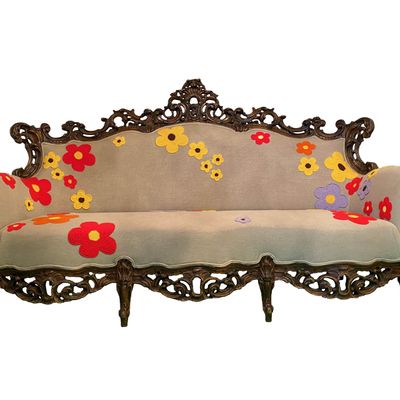 Sofas - Sofa with flowers - MARILA ZANELLA