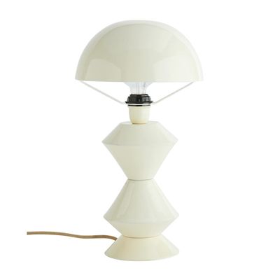 Table lamps - Enamel table lamp, white - MADAM STOLTZ