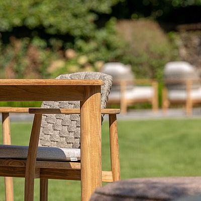 Chaises de jardin - Chaise avec accoudoirs Boho - JATI & KEBON