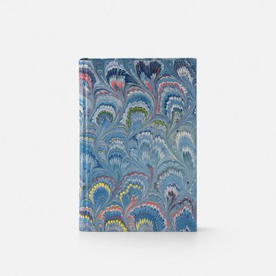 Stationery - Hard cover notebook covered with hand decorated paper and marbled cut - IL PAPIRO