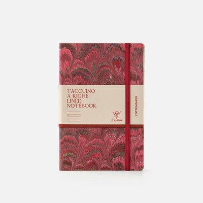 Gifts - Cottonpaper cover notebook with elastic - IL PAPIRO