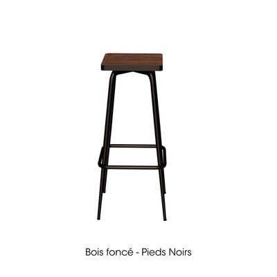 Stools - Marcel retro bar stool - laminated seat - LES GAMBETTES