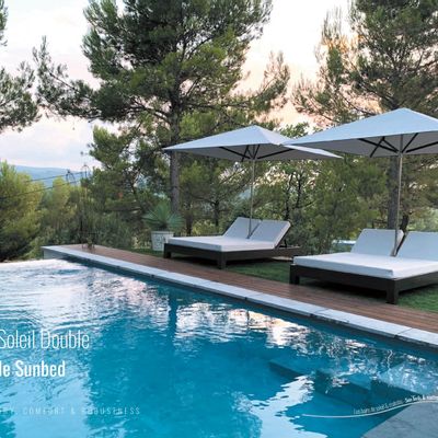 Deck chairs - DOUBLE SUN LOUNGERS - MOUSSES ETOILES