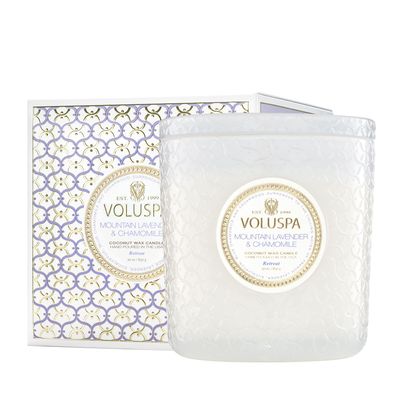 Bougies - Mountain Lavender & Chamomile Boxed Luxe Candle - VOLUSPA