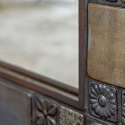 Mirrors - Timeless Pieces Ceramic Framed TLS01 Mirror - FORADA HOME & STYLE