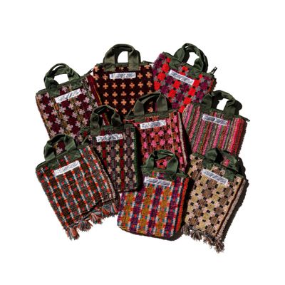 Bags and totes - TRUCK SEAT FABRIC SMALL TOTE - NOVITA' HOME