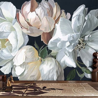 Wallpaper - Gilda Original Large Flower Panoramic Wallpaper - LA MAISON MURAEM