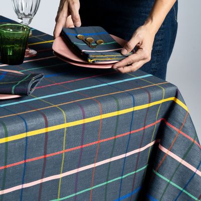 Table linen - Elisabeth Denim tablecloth - TISSAGE DE LUZ