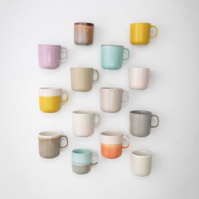 Mugs - Tuntu Mug Grey Light turquoise 0,25 l - PENTIK