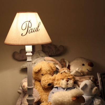 Luminaires pour enfant - Lampe enfant | Lin personnalisable - CÔTE OUEST DÉCO - PRO