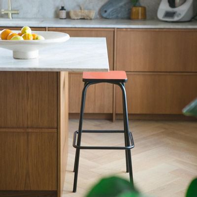 Tabourets - Tabouret rétro de bar Marcel - Assise stratifié - LES GAMBETTES