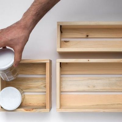 Decorative objects - Caissettes Bois Recyclé - LIEU MULTIPLE
