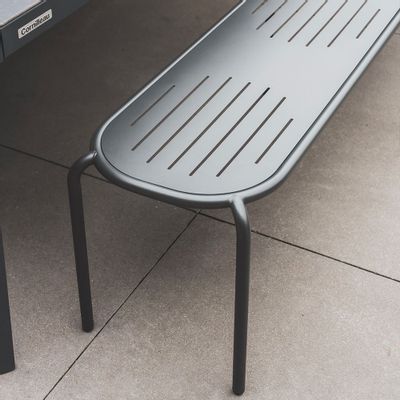 Benches - Hyphen Bench 220 cm Gray Black - CORNILLEAU