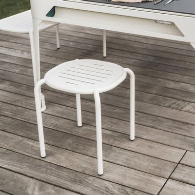Tabourets - Tabouret Hyphen Blanc - CORNILLEAU