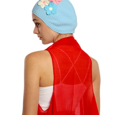 Accessoires cheveux - Bleu Bonnet Avec trois Fleurs - KORES ACCESSORIES