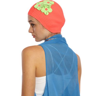 Accessoires cheveux - Fuchsia Bonnet Avec trois Fleurs - KORES ACCESSORIES