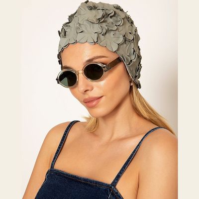 Accessoires cheveux - Bonnet de Bain Fleurs Une couleur - KORES ACCESSORIES