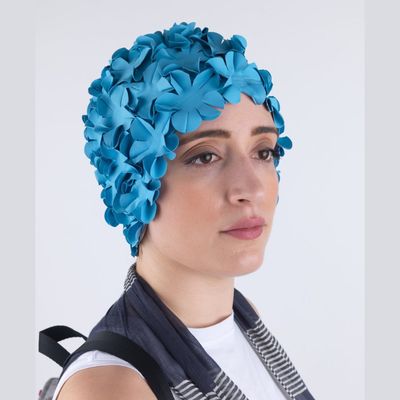 Accessoires cheveux - Bleu Bonnet de Bain Fleurs Une couleur - KORES ACCESSORIES