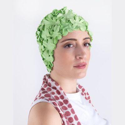 Accessoires cheveux - Vert Bonnet de Bain Fleurs Une couleur - KORES ACCESSORIES