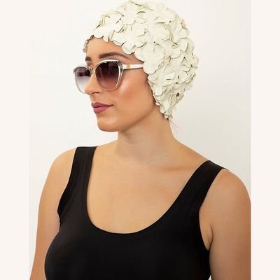 Accessoires cheveux - Blanc Bonnet de Bain Fleurs Une couleur - KORES ACCESSORIES