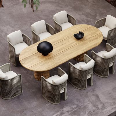 Chaises - MIURA BISQUE DINING SET - SNOC