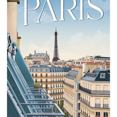 Poster - AFFICHE DE PARIS LES TOITS - CADRIMAGES