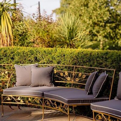 Lawn sofas   - Circular wrought iron sofa - GUADARTE