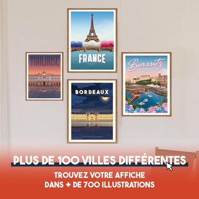 Affiches - AFFICHES ILLUSTRATIONS VILLES DE FRANCE - CADRIMAGES