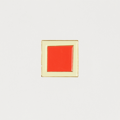 Brooches - Pin Red Square - PINPINPIN.IT