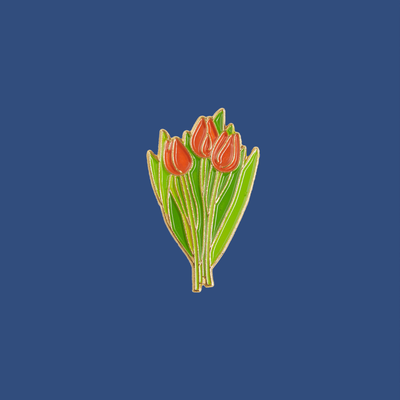 Brooches - Pin Tulips - PINPINPIN.IT