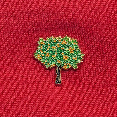 Brooches - Pin Mandarin Tree - PINPINPIN.IT