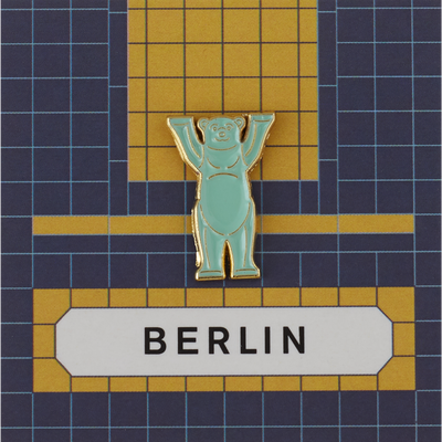 Brooches - Pin Bear Blue - PINPINPIN.IT