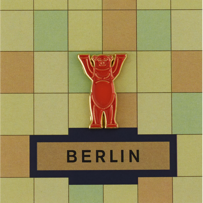 Brooches - Pin Bear Red - PINPINPIN.IT