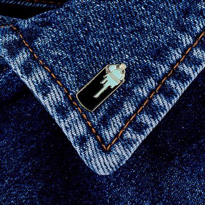 Brooches - Pin Graffity Blue - PINPINPIN.IT