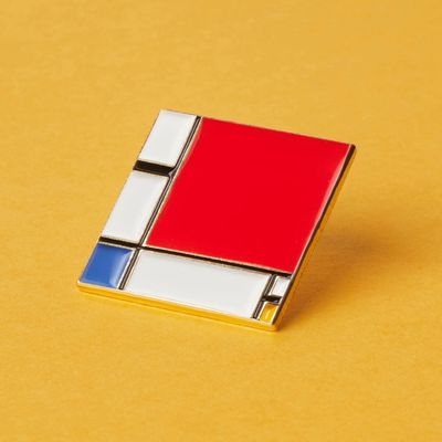 Broches - Composition d'épingles avec du rouge, du bleu et du jaune - Piet Mondrian, 1930 - PINPINPIN.IT