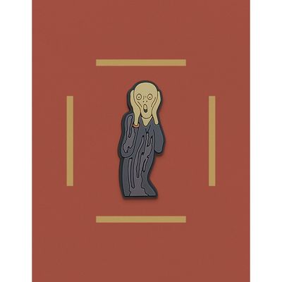 Objets de décoration - Aimant PVC Le Cri - Edvard Munch, 1893 - PINPINPIN.IT