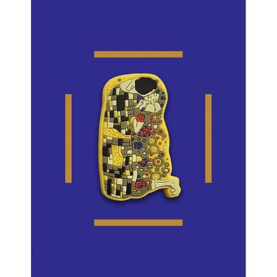 Objets de décoration - Aimant PVC Le Baiser - Gustav Klimt, 1908 - PINPINPIN.IT