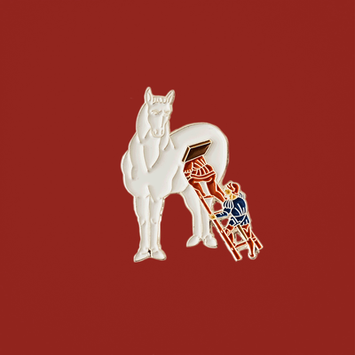 Brooches - Pin Trojan Horse - PINPINPIN.IT