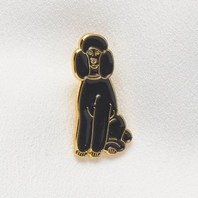 Brooches - Pin Poodle black - PINPINPIN.IT