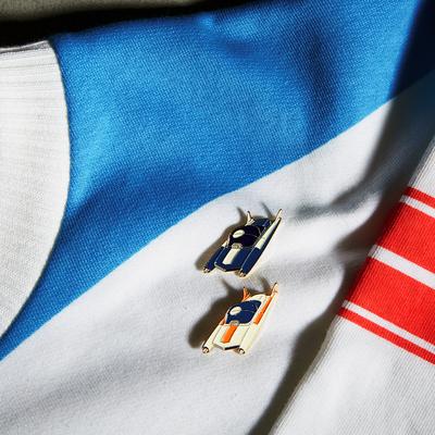 Brooches - Pin Blue Space Car - PINPINPIN.IT