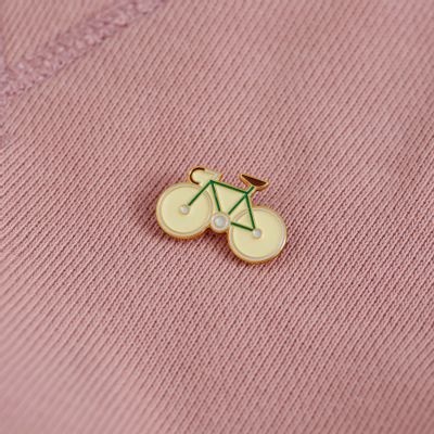 Brooches - Pin Bicycle Green - PINPINPIN.IT