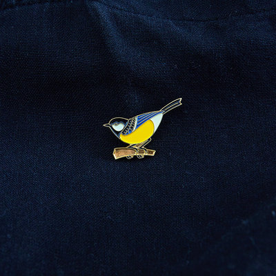 Brooches - Pin Titmouse - PINPINPIN.IT