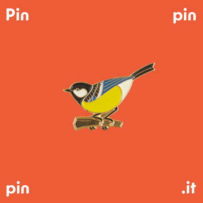Brooches - Pin Titmouse - PINPINPIN.IT