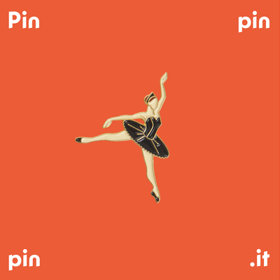 Brooches - Pin Black Swan - PINPINPIN.IT