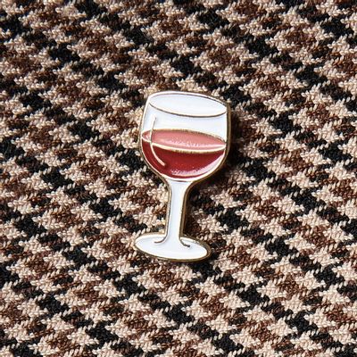 Brooches - Pin Bicchiere di vino - PINPINPIN.IT