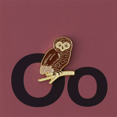 Brooches - Pin Owl - PINPINPIN.IT