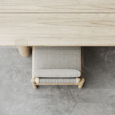 Chairs - Caleo-Natural Armless Dining Chair - SNOC