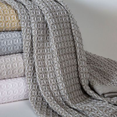 Throw blankets - Waffle Indoor Outdoor Performance Throw - NATIVE SPUN