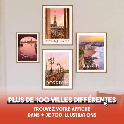 Poster - FRANCE CITY ILLUSTRATION POSTERS - CADRIMAGES